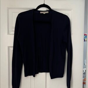 LOFT Women's Dark Blue Cardigan